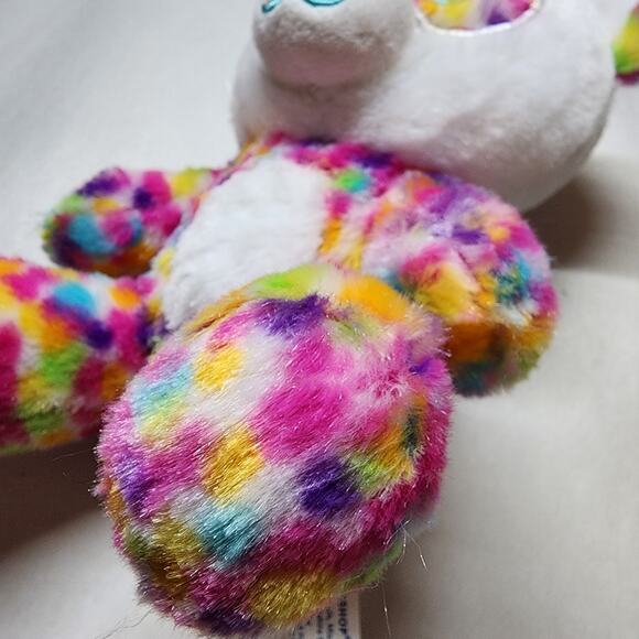 Build a Bear Small Fry Confetti Panda Bear Plush 8" Light Blue Nose Speckled Fur - Picture 6 of 9